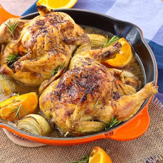 Cornish Game Hen - Recipe photo by rachelcooksblog