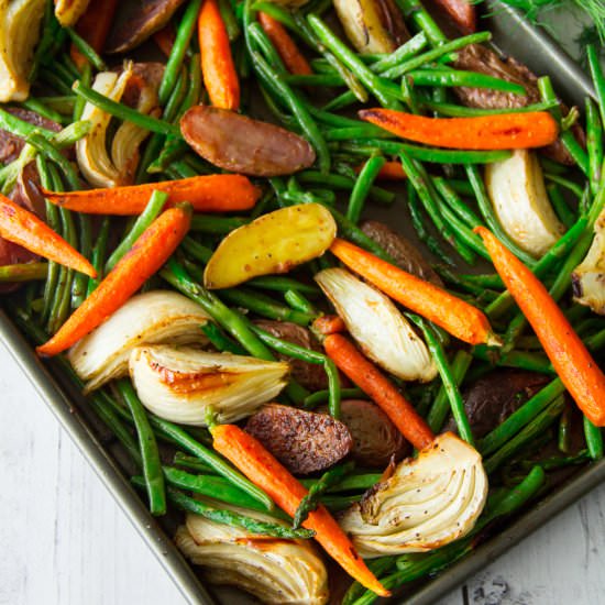 Roasted Spring Veggies - Recipe photo by saygraceblog