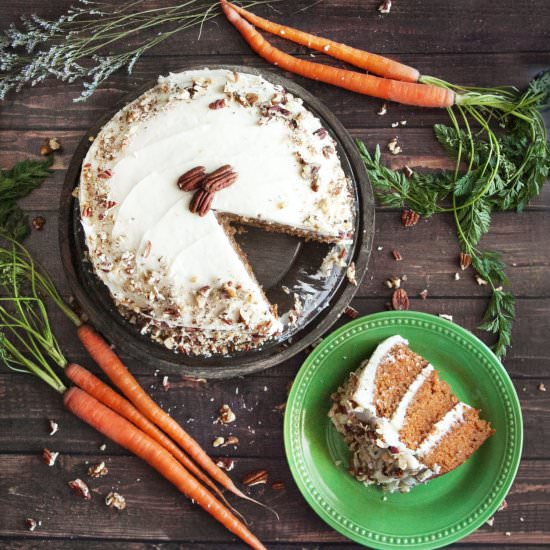 Classic 3 Layer Carrot Cake - Recipe photo by chocolatechipsntoffeebits