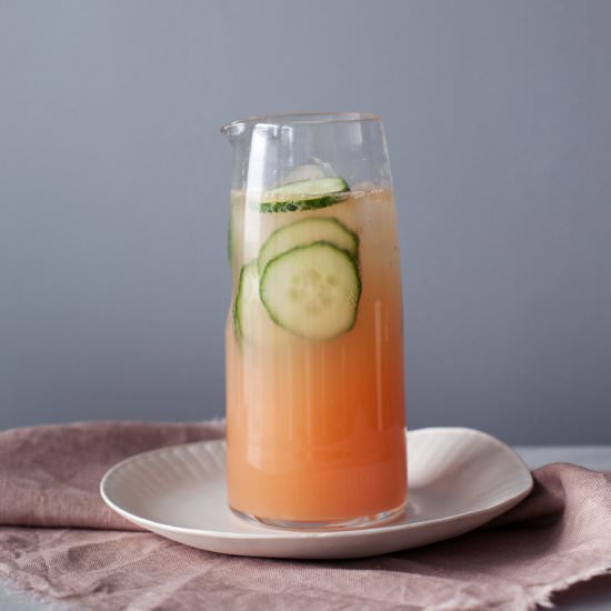 Grapefruit & Cucumber Cocktail - Recipe photo by modestmarce