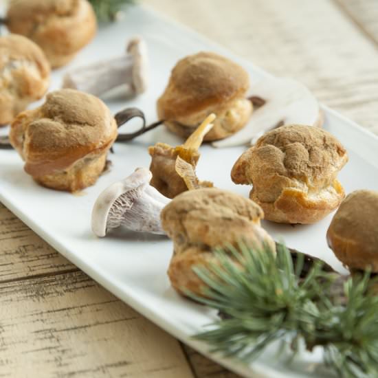 Wild Mushroom Choux Buns - Recipe photo by MeccaGBC