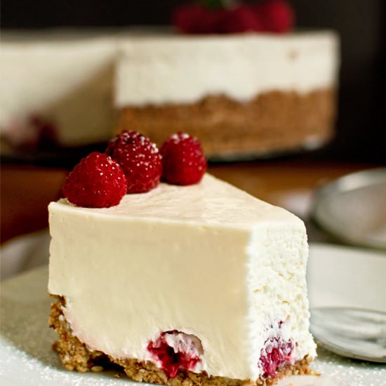 White Chocolate Cheesecake - Recipe photo by zielonysrodek