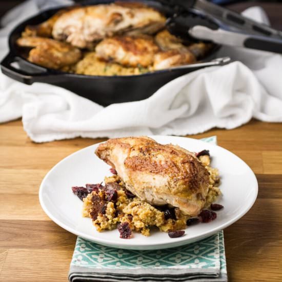 Skillet Chicken and Dressing - Recipe photo by Chattavore