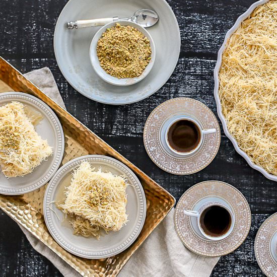 Knafeh: A Lebanese Dessert - Recipe photo by FashionEdible