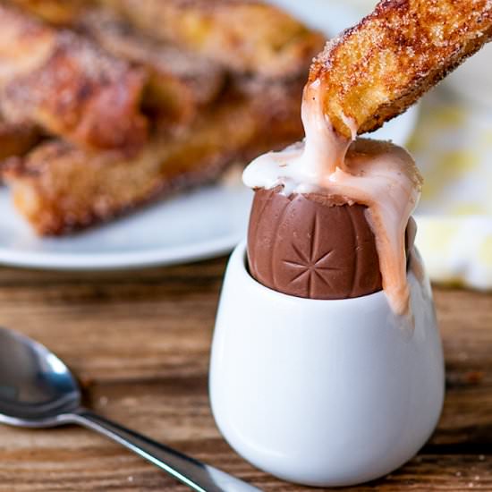 Creme Egg and Cinnamon Toast - Recipe photo by KitchenSanctuary
