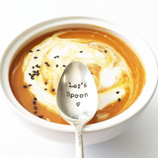 Thai Butternut Squash Soup - Recipe photo by TheSkinnyFork