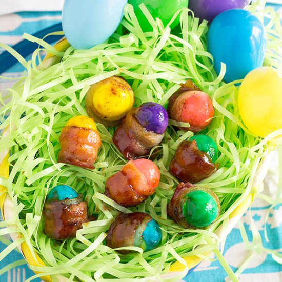 Bacon Wrapped Easter Eggs - Recipe photo by slapyodaddybbq