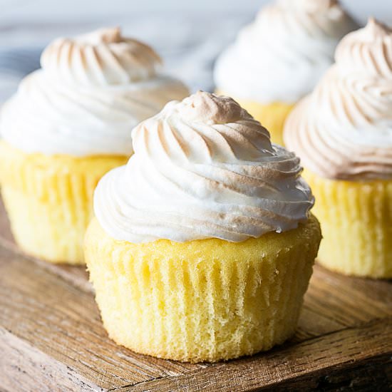 Lemon Meringue Cupcakes - Recipe photo by livelaughrowe