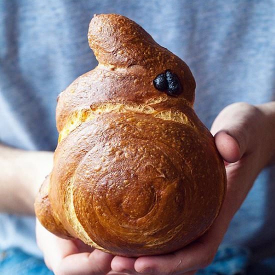 Easter Bunny Shaped Rolls - Recipe photo by jernejkitchen