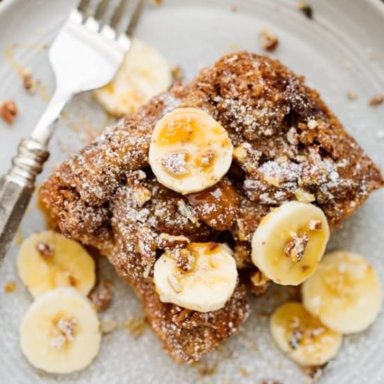 Salted Caramel Banana French Toast - Recipe photo by littlespicejar