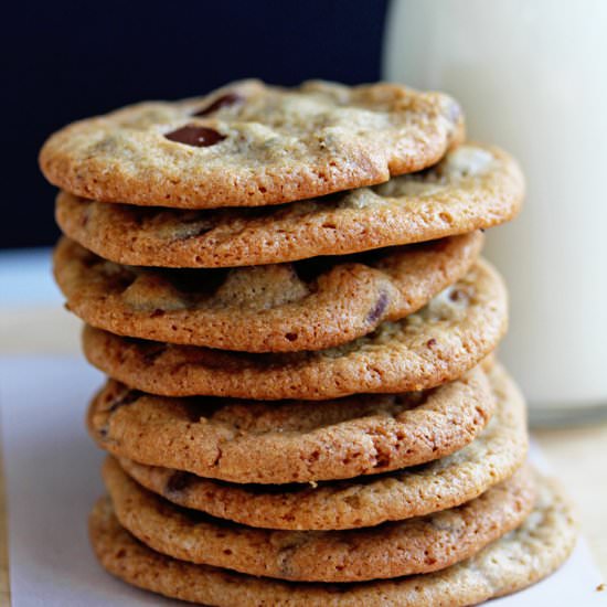 Crispy Chocolate Chip Cookies - Recipe photo by grandbabycakes