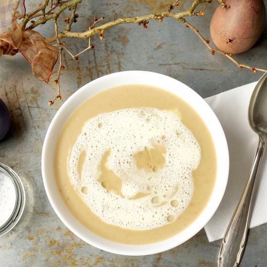 Chestnut & Parsnip Soup with Truffle - Recipe photo by Narins World of Taste