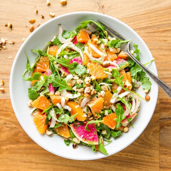 Arugula Salad with Citrus & Fennel - Recipe photo by thegantzery