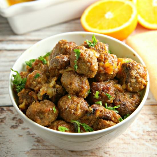 Pork Meatballs with Orange Sauce - Recipe photo by DishofDailyLife