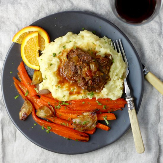 Braised Lamb with Parmesan Potatoes - Recipe photo by marilenaskitchen