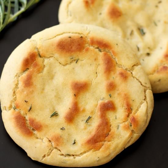 Gluten Free Rosemary Flatbread - Recipe photo by recipesworthrepeating