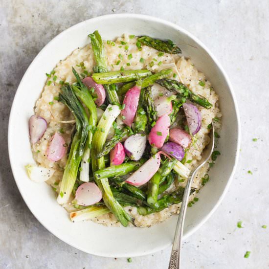 Risotto with Spring Vegetables - Recipe photo by withfoodandlove