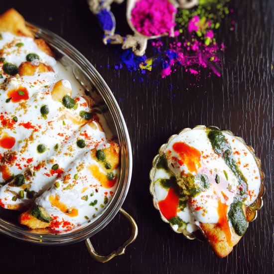 Dahi Gujiya /Hand Pies In Yogurt - Recipe photo by My Tryst With Food And Travel