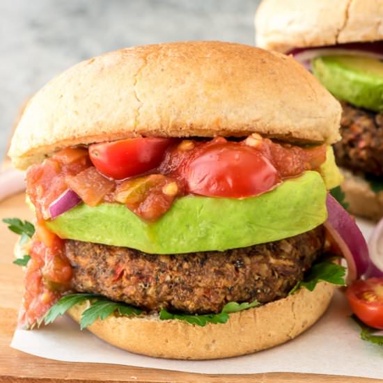 Super Food Black Bean Burgers - Recipe photo by wellplated