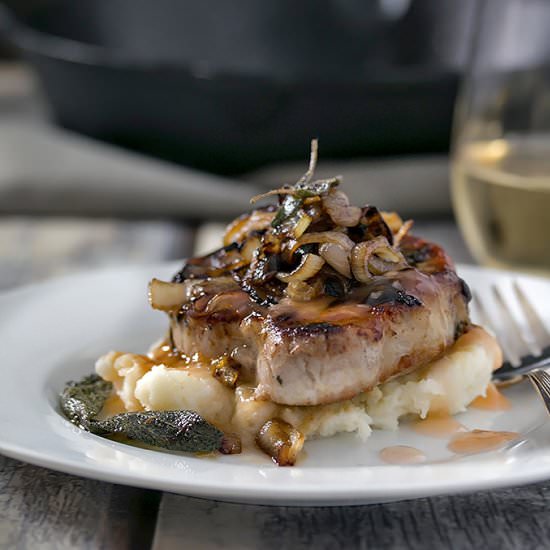 Sage and Rosemary Pork Chops - Recipe photo by Cooks With Cocktails
