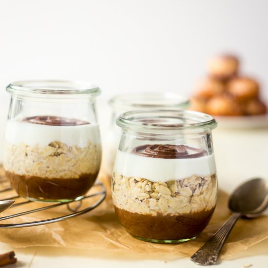 Cinnamon Roll Overnight Oats - Recipe photo by foodfaithfitness