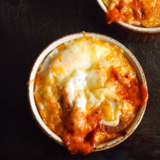 Baked Eggs with Chorizo and Cheese - Recipe photo by BakingSecrets
