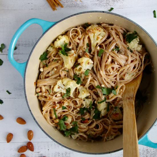 Linguine with Roasted Cauliflower - Recipe photo by emmaslittlekitchen