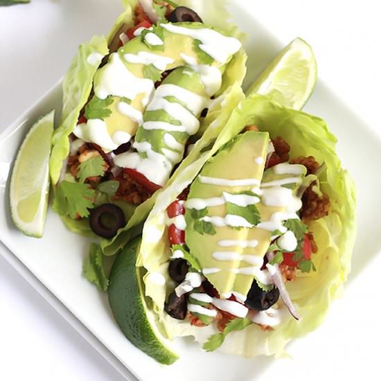 Raw Gluten-Free Tacos - Recipe photo by Thewholeserving