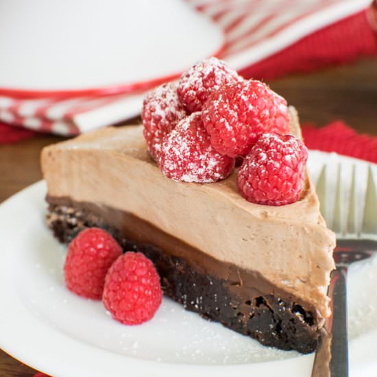Raspberry Nutella Brownie Cake - Recipe photo by BruCrewLife