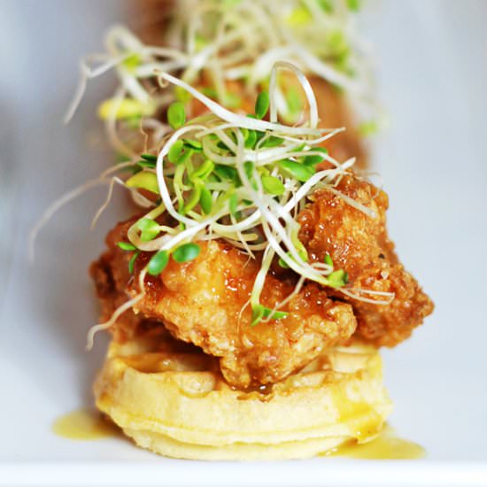 Mini Chicken and Waffles - Recipe photo by thecharmingdetroiter