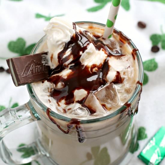 Irish Cream & Mint Iced Mocha - Recipe photo by frugalfoodiemama