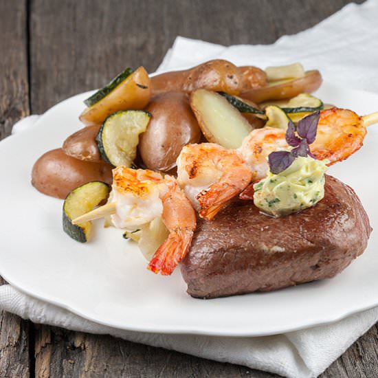 Surf and Turf with Herb Butter - Recipe photo by ohmydish
