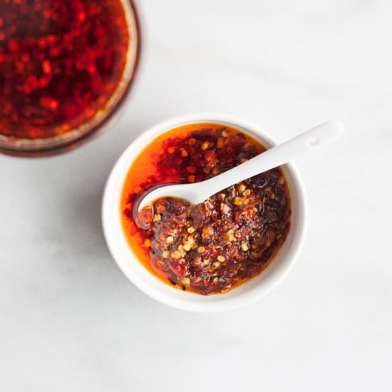 Crunchy Chile Sauce - Recipe photo by BourbonAndHoney