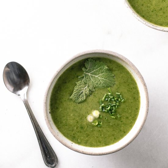 watercress soup - Recipe photo by rootingthesun