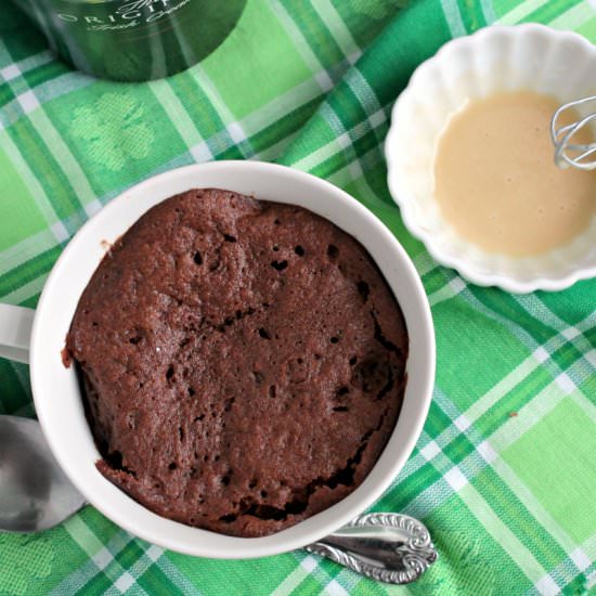 Bailey's Nutella Mug Cake - Recipe photo by frugalfoodiemama