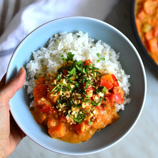 Peanut & Red Thai Curry - Recipe photo by BrightBird