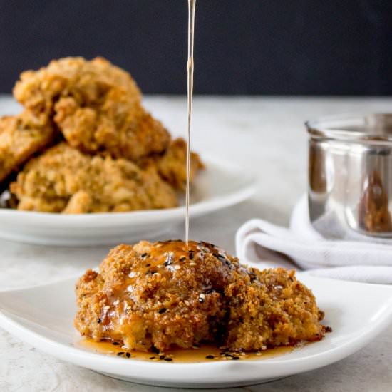 Pickle Brined Oven Fried Chicken - Recipe photo by yestoyolks