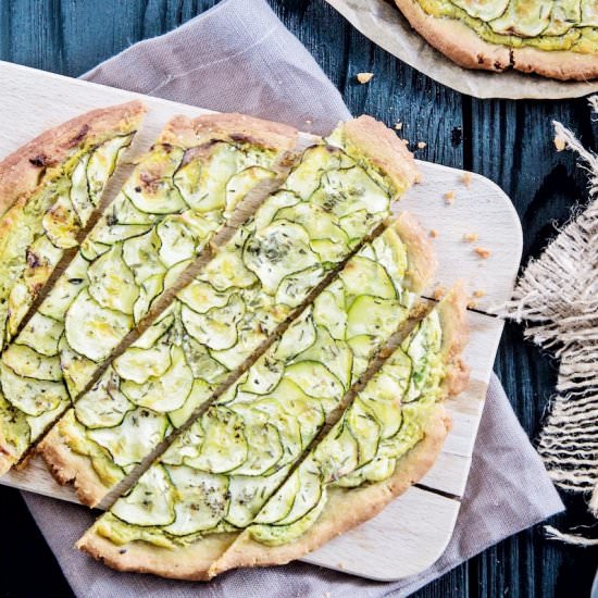 Buckwheat Tart with Zucchini - Recipe photo by finefreshfood