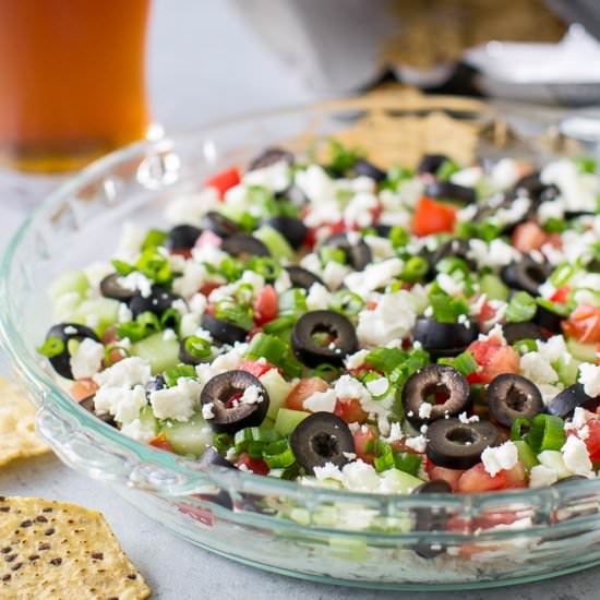 Mediterranean Layer Dip - Recipe photo by culinaryhill