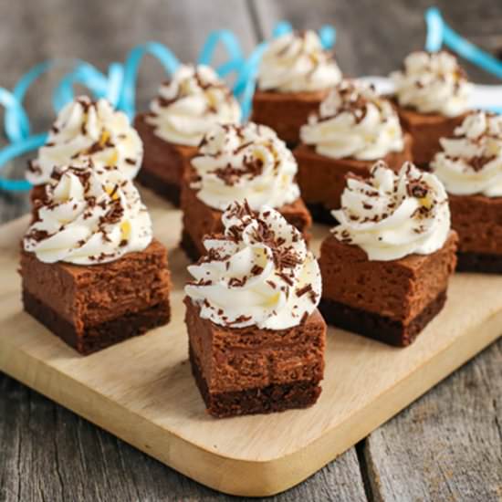 Nutella Cheesecake Brownie Bites - Recipe photo by afarmgirlsdabbles