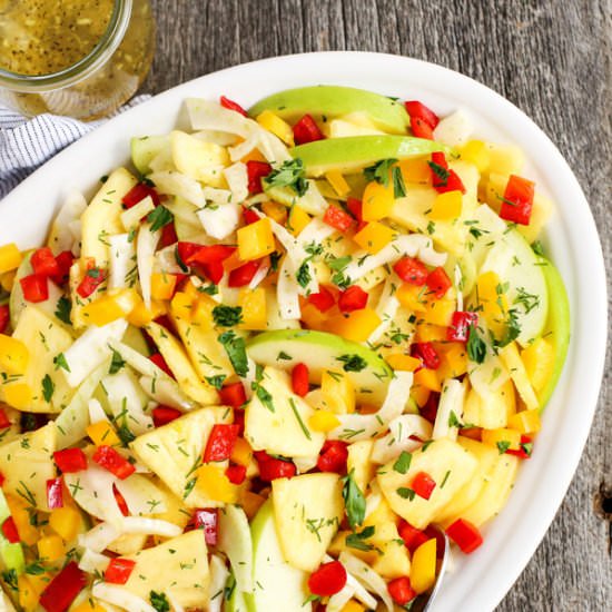 Green Apple, Pineapple, and Fennel Salad - Recipe photo by afarmgirlsdabbles