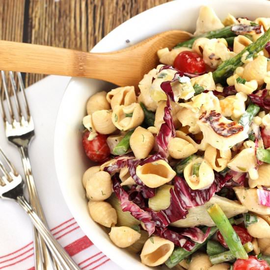 Farmers Market Pasta Salad - Recipe photo by Craving Something Healthy
