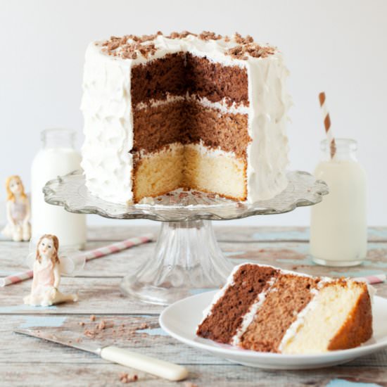 Triple Chocolate Layer Cake - Recipe photo by littlesugarsnaps