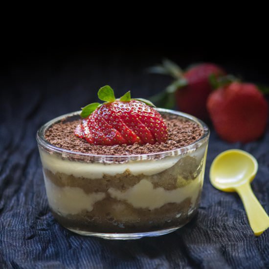 Tiramisu in a glass - Recipe photo by Palaharam