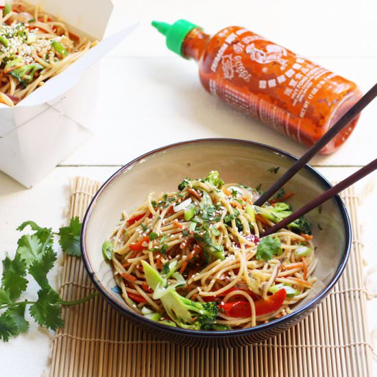 asian vegetable noodle salad - Recipe photo by susanstable