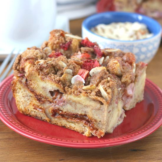 Strawberry Honey French Toast Bake - Recipe photo by akitchenaddiction