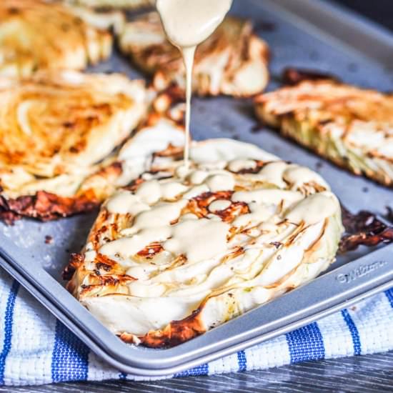 Vegan Cabbage Steaks - Recipe photo by avocadopesto