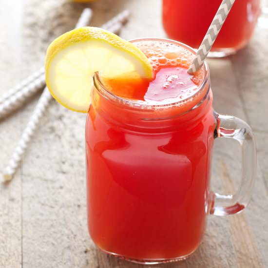 Watermelon Green Tea Refresher - Recipe photo by busybakerblog