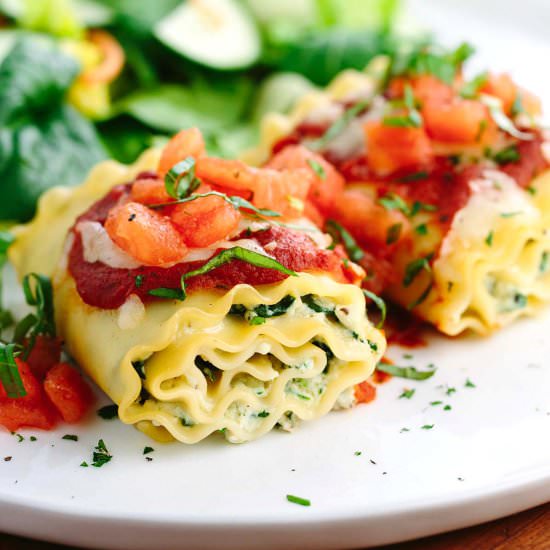 Italian Lasagna Rolls - Recipe photo by Jessica Gavin