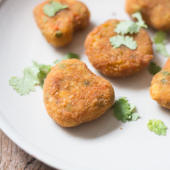 Vegetable Cutlet - Recipe photo by Akila